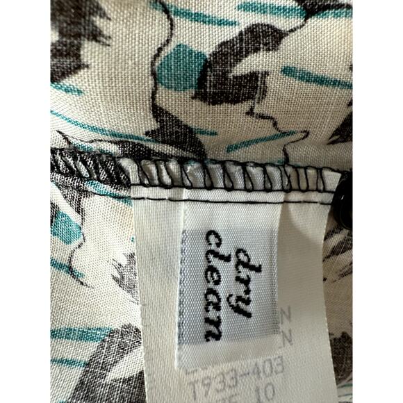 Vintage Pendleton Country Sophisticates Floral Linen Blend Top Sz 10 USA - Picture 7 of 7